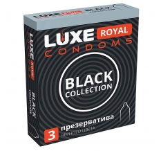 Презервативы LUXE ROYAL Black Collection (черные) 1*24
