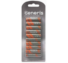 Батарейки Generis Striam LR6 блистер 10 шт 1*10*10