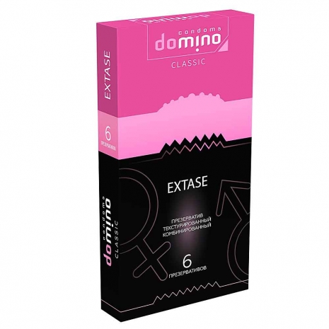 Презервативывы Domino Classic ( 6шт) Extase 1*24*300